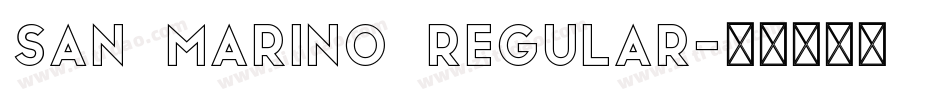 San Marino Regular字体转换